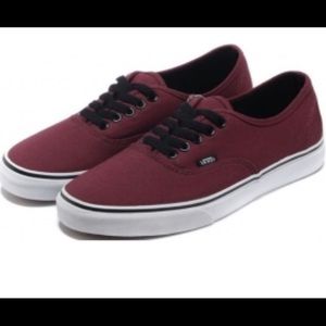 Maroon vans